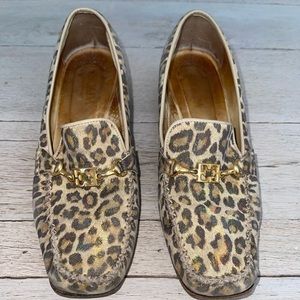 Escada pumps Size 37 1/2 leopard print